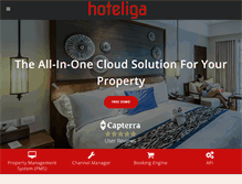 Tablet Screenshot of hoteliga.com